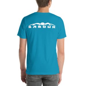 T-shirt unisexe original babouk Brodé poitrine/dos imprimé